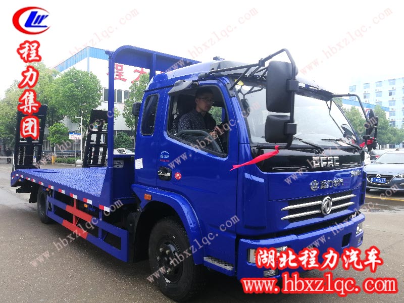 程力東風(fēng)多利卡黃牌挖機(jī)平板運輸車（國五）